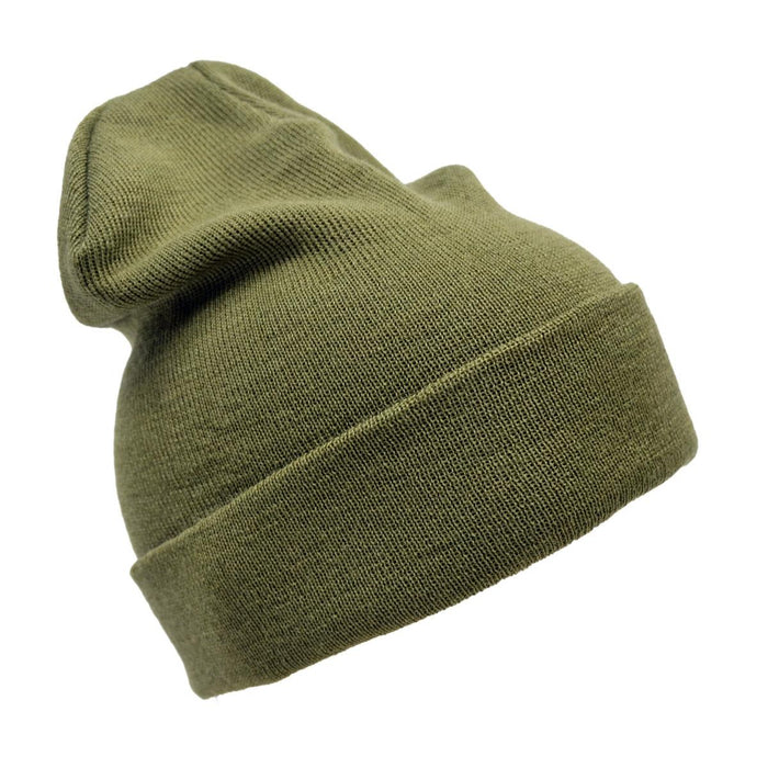 Original Dutch Military WoolGuard Roll Top Wollmütze Wintermütze Grün - GoMilitar