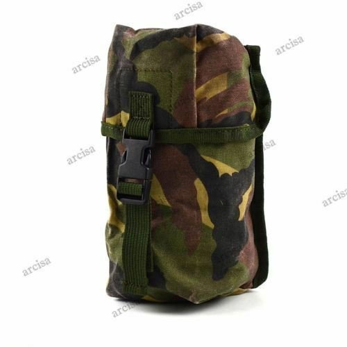 Originale MOLLE-Tasche der niederländischen Armee in Tarnfarbe, robustes Segeltuch für die taktische Aufbewahrung von Rauchgranaten und den militärischen Einsatz.