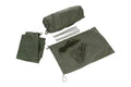 Original französisches Armee-Campingzelt-Außenzelt, Outdoor-Feldunterstand, Olivgrün
