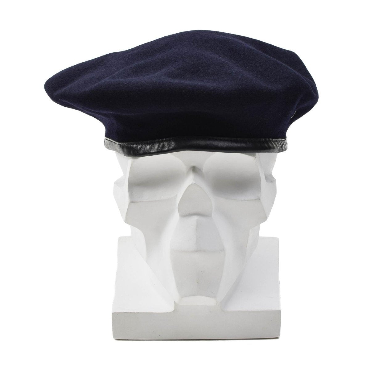 Original dunkelblaue Baskenmütze aus Wolle der französischen Armee, leichte Kommandomütze, Vintage, NEU