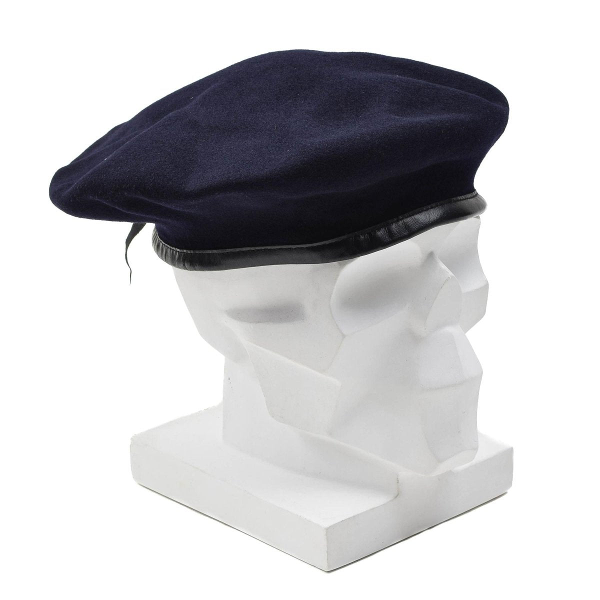 Original dunkelblaue Baskenmütze aus Wolle der französischen Armee, leichte Kommandomütze, Vintage, NEU