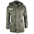 Original französische Armee Olive OD Jacke Müdigkeit Kampf Militär Kapuzenparka Satin