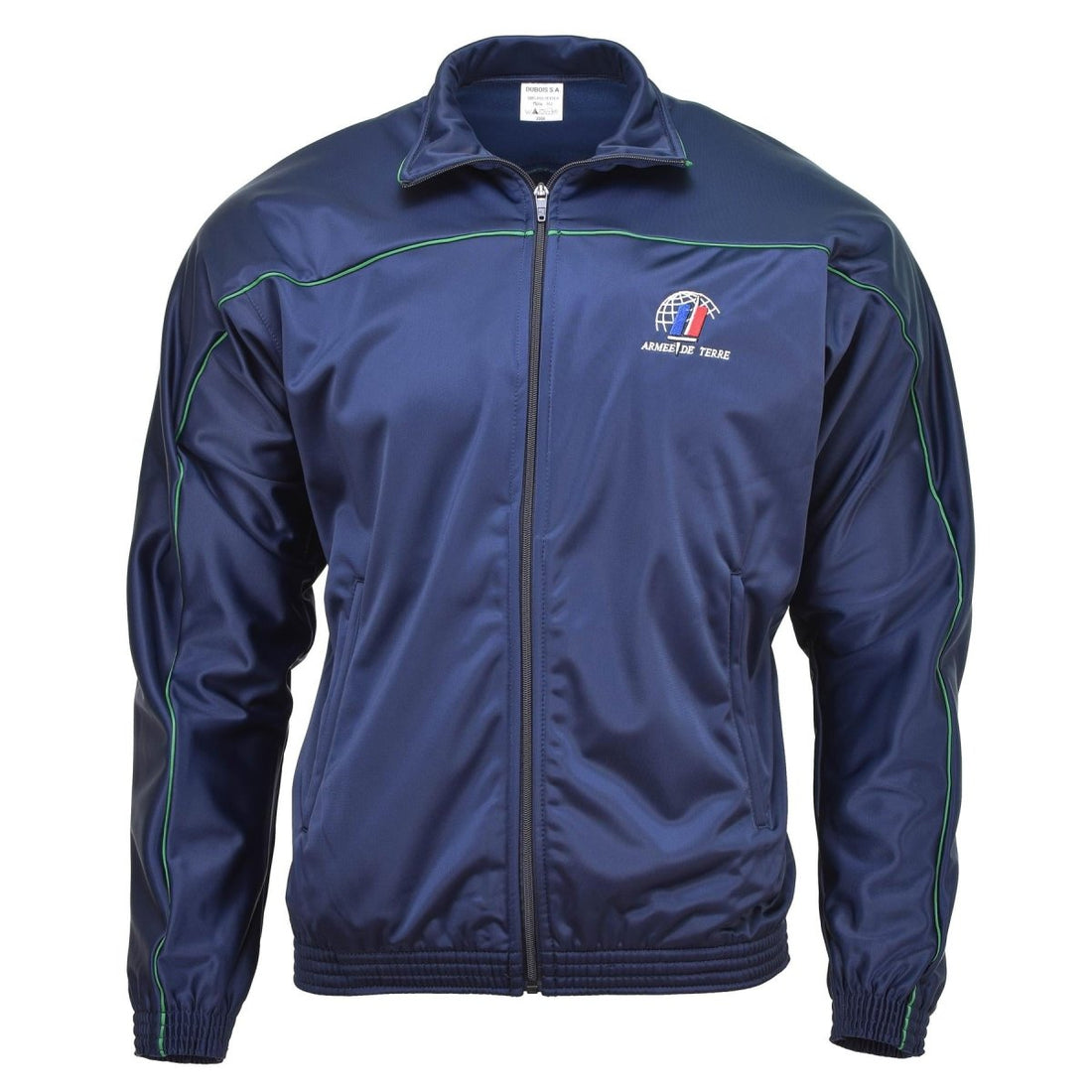 Original Trainingsanzug der französischen Armee, Sportjacke, Activewear-Anzug, Oberteil, blaues Hemd, NEU