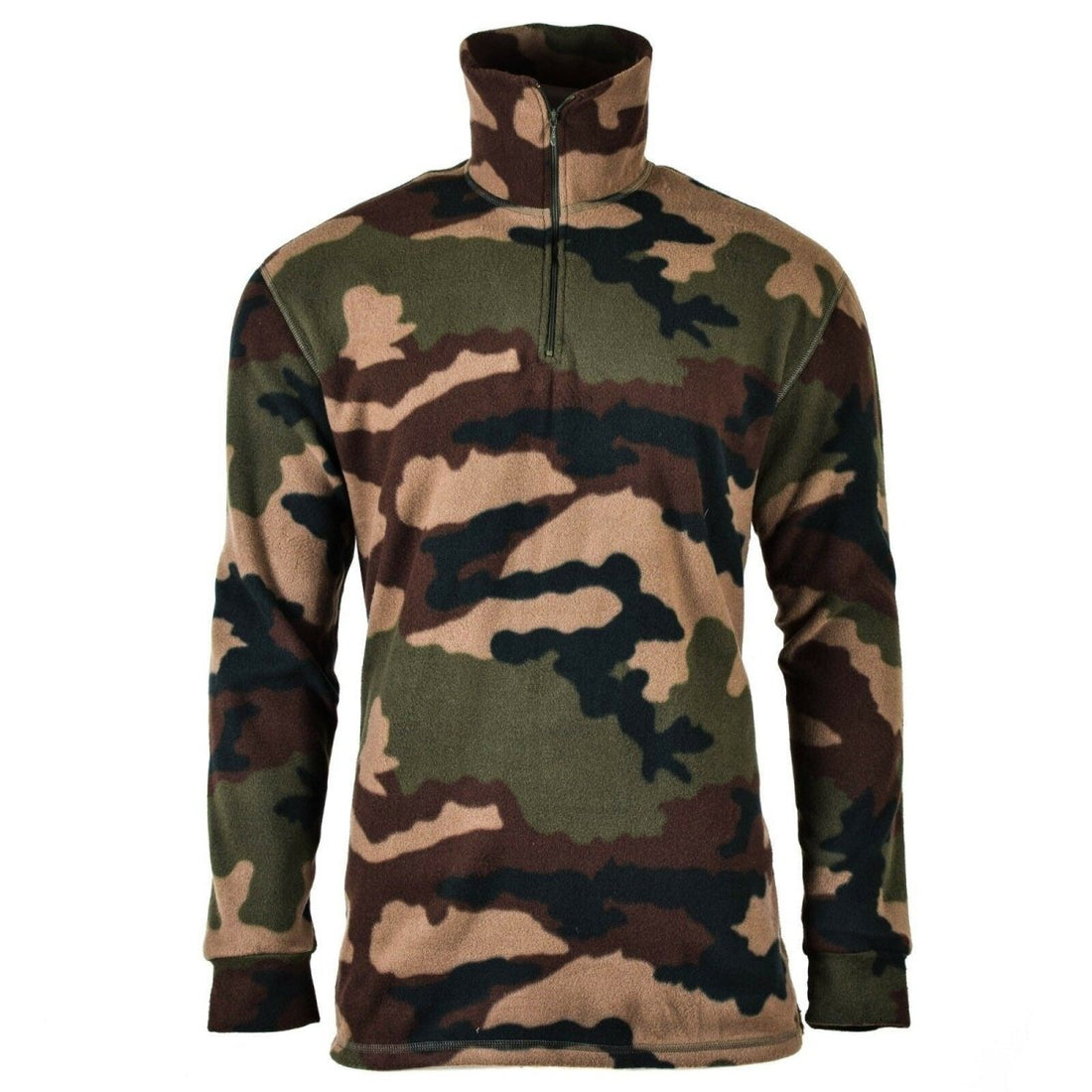 Original französisches Armee-Waldtarn-CCE-Hemd aus Fleece NEU