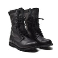 Original französische Militärstiefel aus echtem Leder, wasserdicht, bis zur Wade, Armeeschuhe