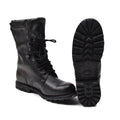 Original französische Militärstiefel aus echtem Leder, wasserdicht, bis zur Wade, Armeeschuhe