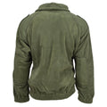 Original Französische Militär Fleecejacke, polarwarm, verstärkt, hoher Kragen, oliv NEU