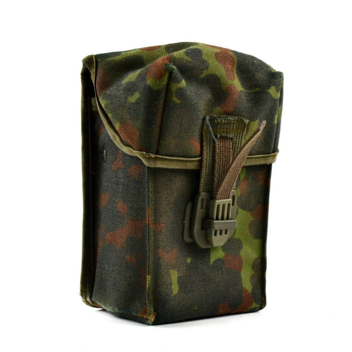 Original German Army Bundeswehr Flecktarn Utility Pouch Belt Bag Camo - GoMilitar