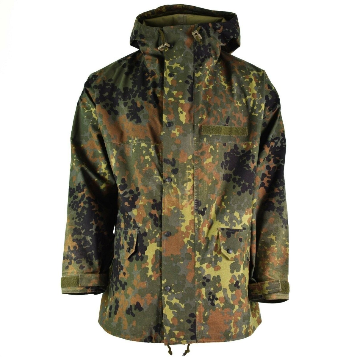 Original Bundeswehr Feldjacke GoreTex Flecktarn wasserdichter Regenschutzparka