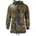 Original Bundeswehr Feldjacke Parka Militärausgabe mit Kapuze Flecktarn Kampf 
