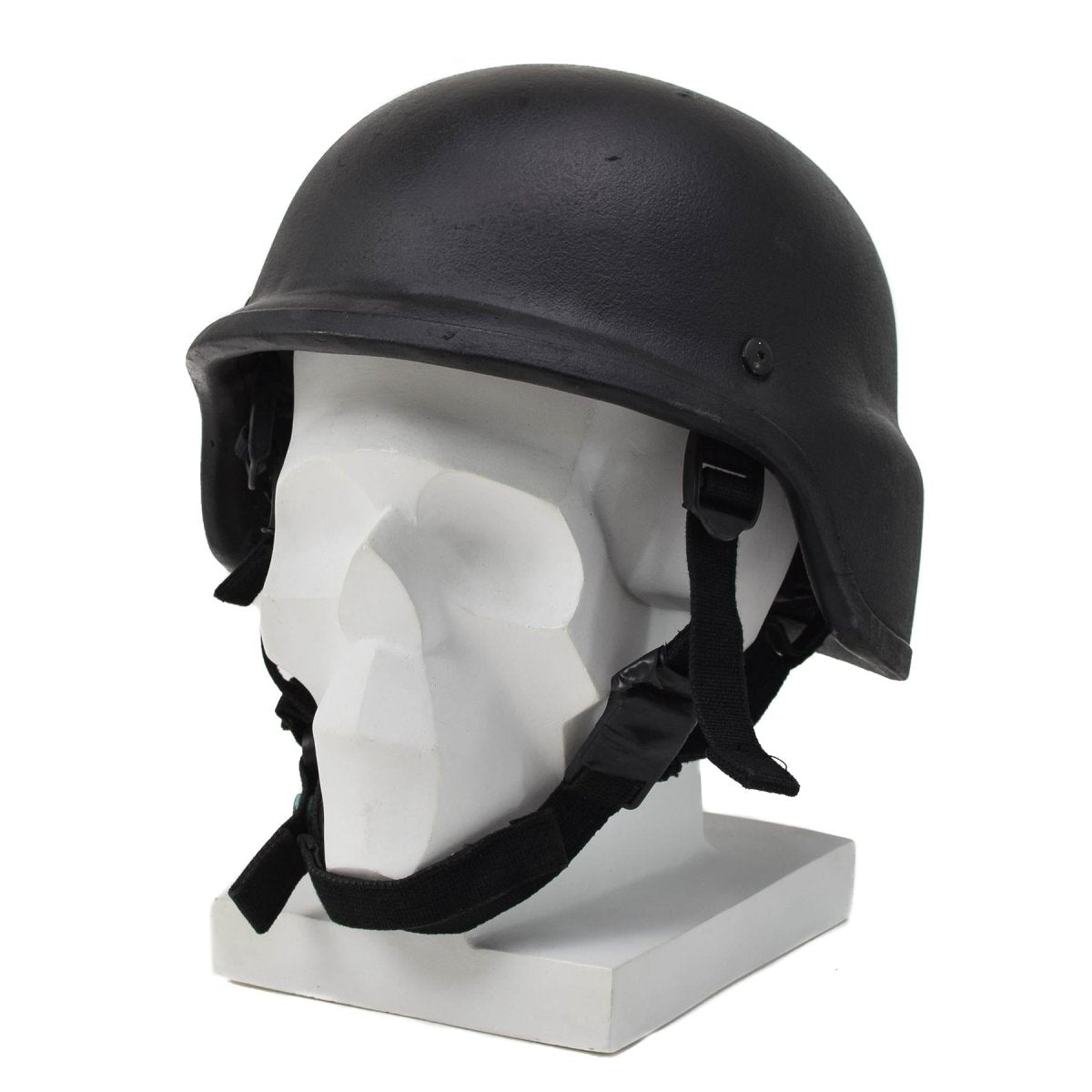 Originaler Kevlar-Kampfhelm der Bundeswehr, taktisch, verstellbarer Riemen, schwarz