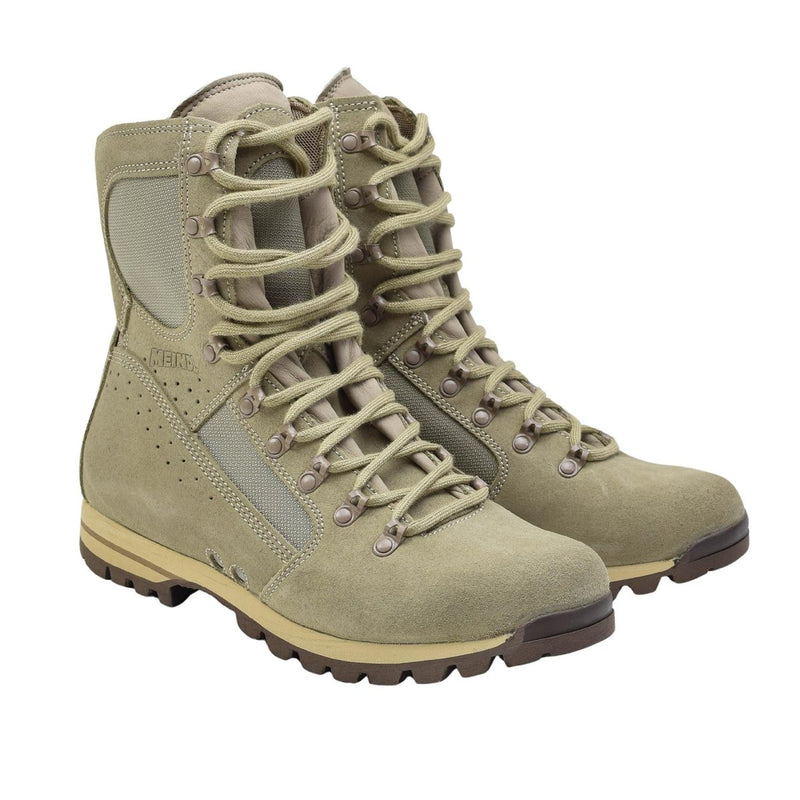 Original Bundeswehr Khaki Lederstiefel leichte Schuhe mit antistatischer Sohle NEU