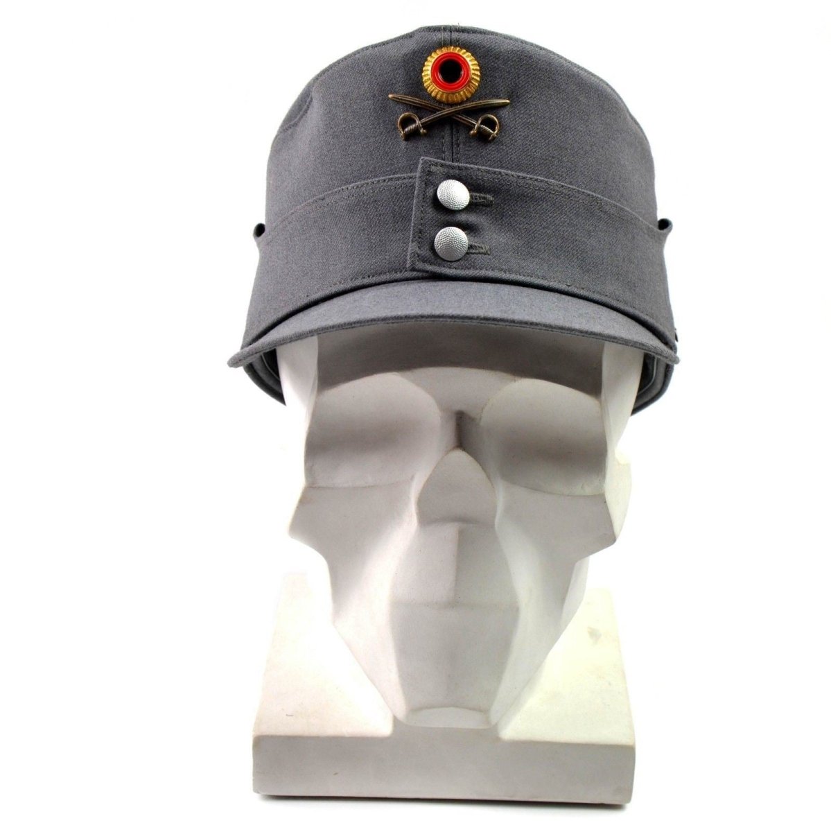Original Bundeswehr Gebirgsmütze Gebirgsjäger grau mit Blumenabzeichen