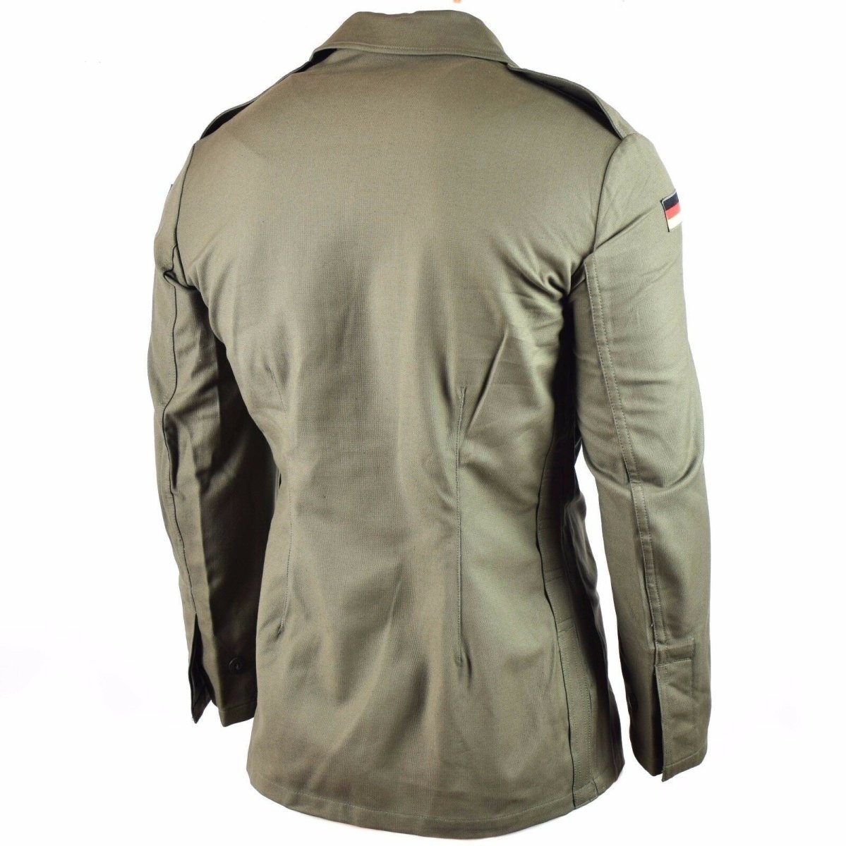 Original Moleskin-Jacke der deutschen Armee. Vintage BW Armee Feldjacke in Olivgrün
