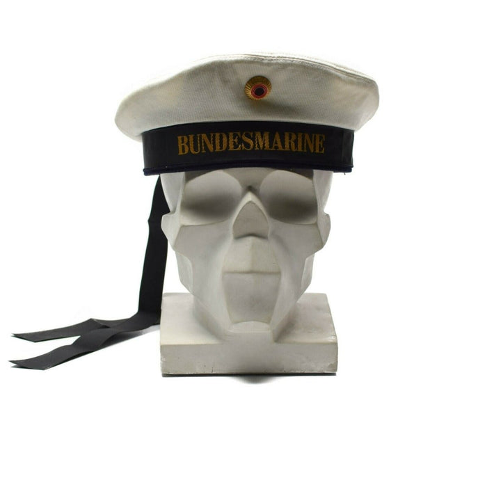Original Bundesmarine Marines Cap Bundesmarine Hut Weiß - GoMilitar