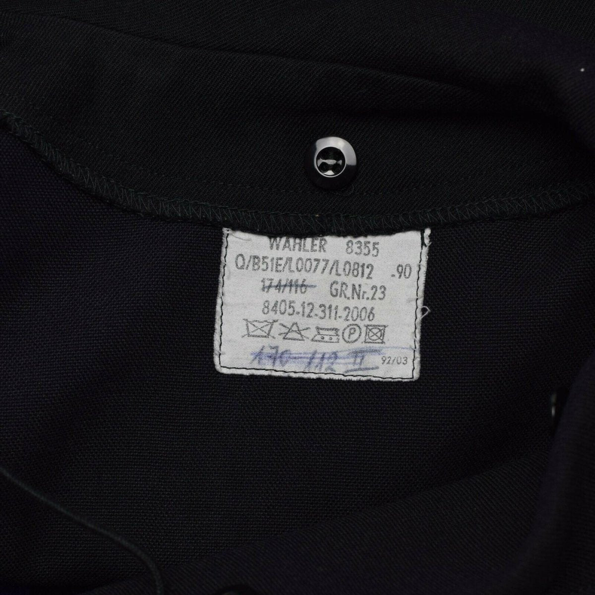 Original Bundeswehr Marine Mittelhemd langarm blau Marine Militär Matrosen