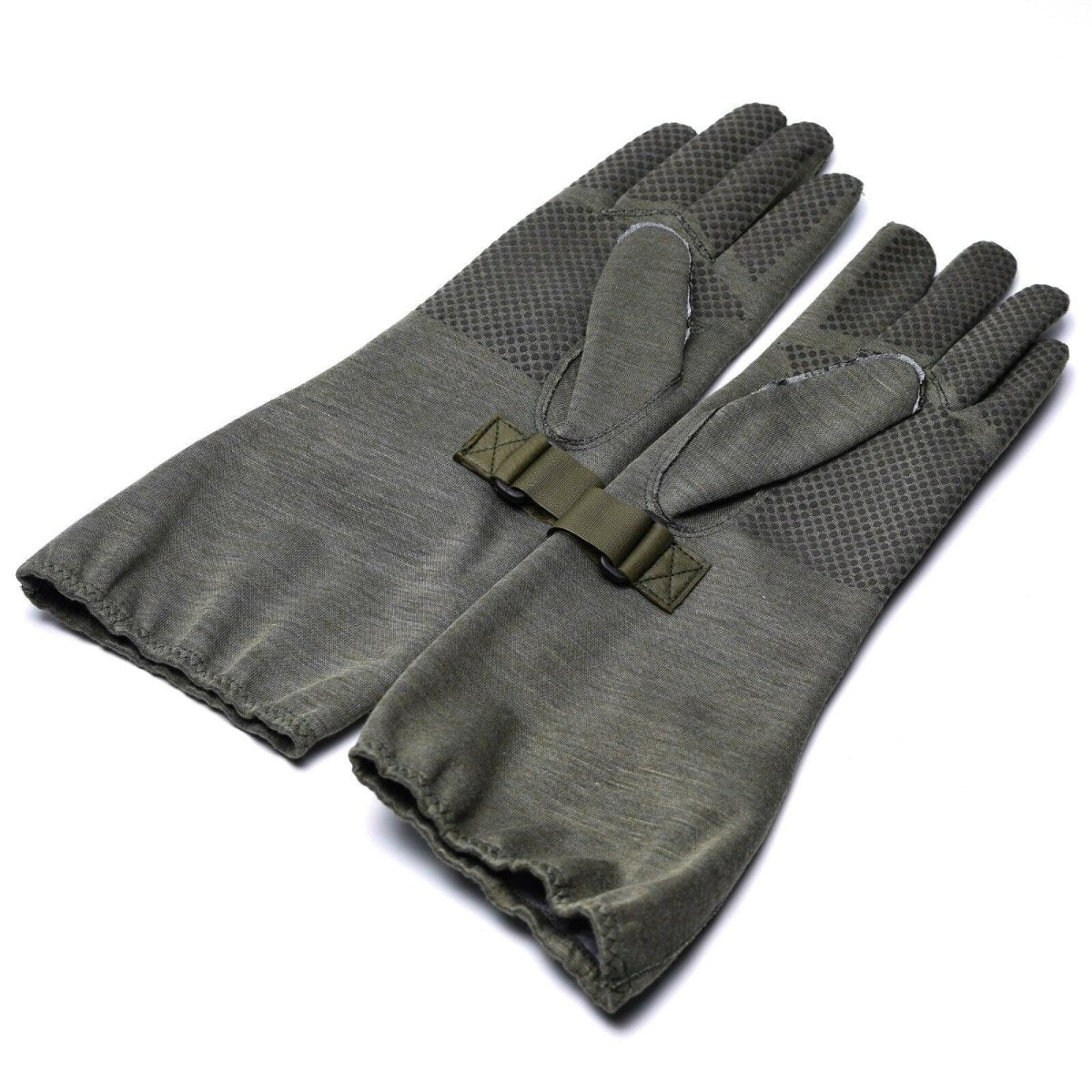 Original Bundeswehr Pilotenhandschuhe Nomex mit Greifer grau Militärausführung NEU