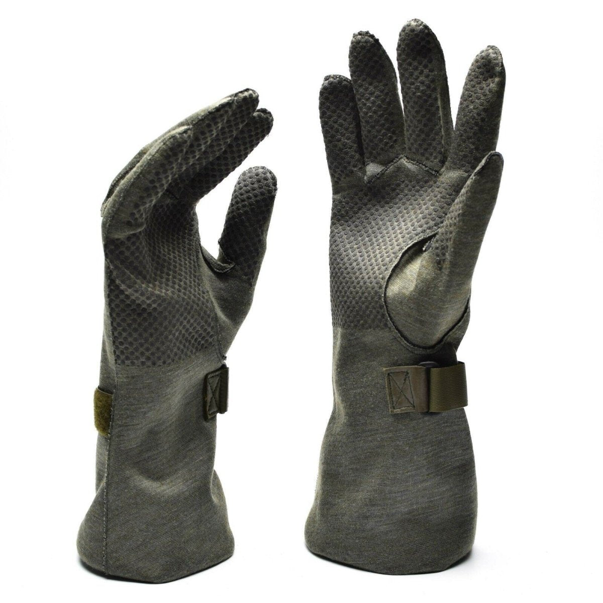 Original Bundeswehr Pilotenhandschuhe Nomex mit Greifer grau Militärausführung NEU