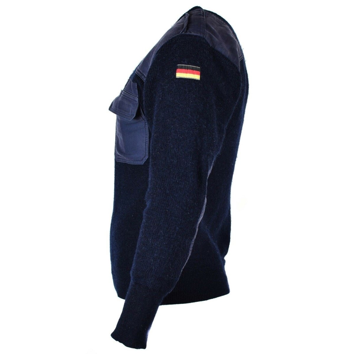 Original Bundeswehr Pullover Kommando Pullover Blau Marine Pullover Wolle Militär