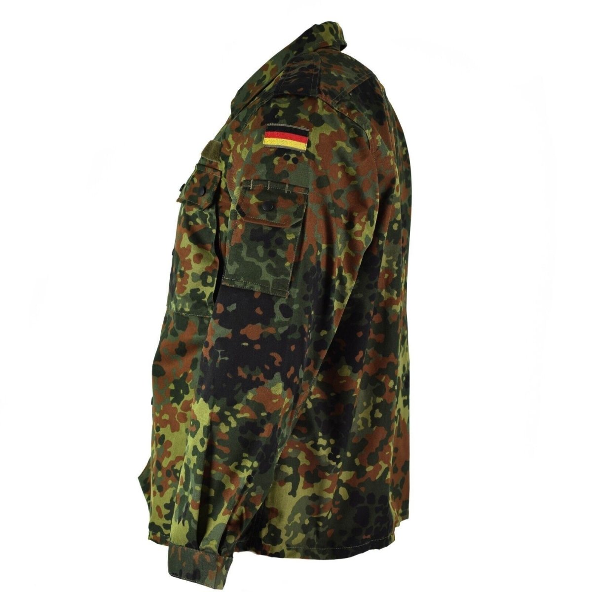 Original DEUTSCHE ARMEE HEMD MIT REISSVERSCHLUSS flecktarn camo taktischer Kampf BW Armee Ausgabe