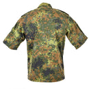 Original German army shirt zipped flecktarn short sleeves combat BW Army issue - GoMilitar