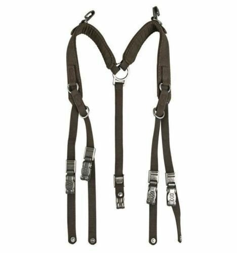 Originales Y-Straps-Feldgürtel-Hosenträgergeschirr der Bundeswehr in langlebigem, militärischem Überschusszustand für den taktischen Einsatz.