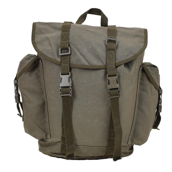 Original deutscher Militär-Bergrucksack, 35 l, langlebig, mehrere Taschen, Oliv – GoMilitar
