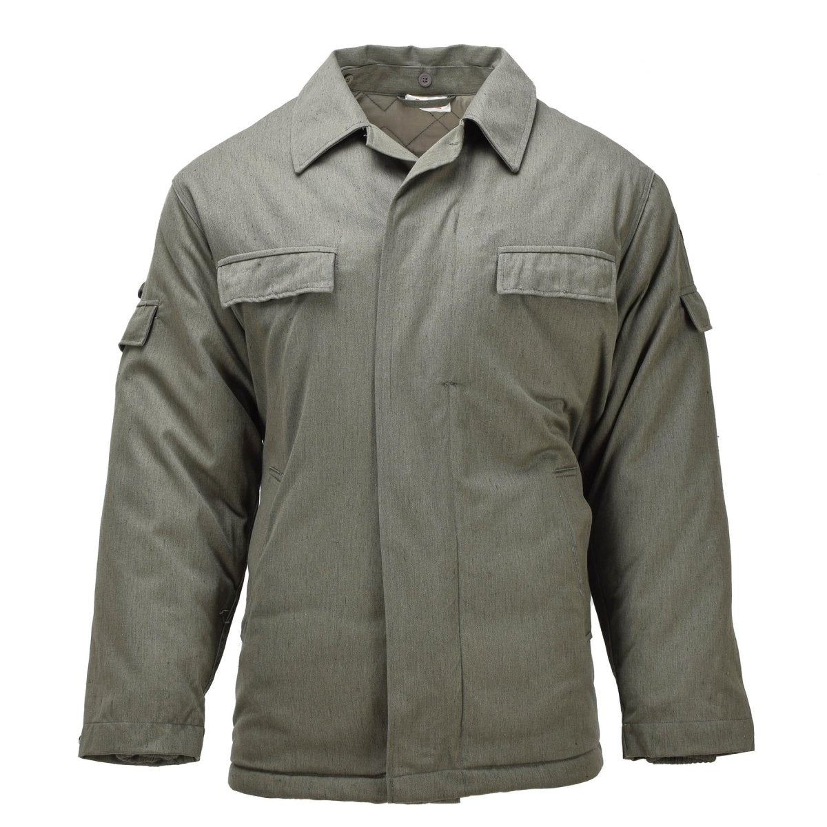 Originaler deutscher Militär-DDR-Feldmantel, Heeresausgabe, Vintage-Überschuss, Olivgrün