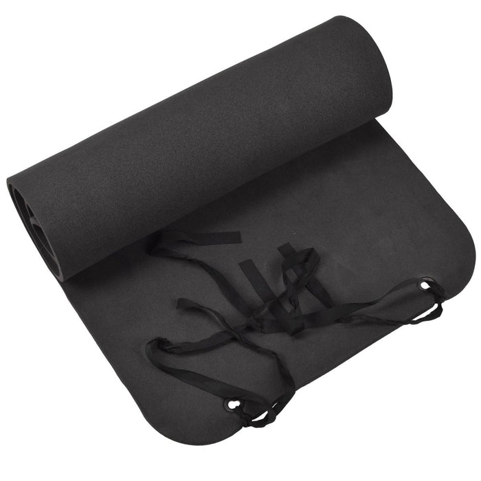 Original German Military Foam Sleeping Mat Roll-Up Camping Hiking Gray Black - GoMilitar