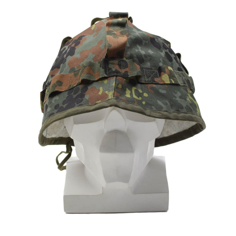 Original German military helmet cover flecktarn camouflage army disguise NEW - GoMilitar