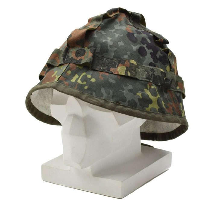 Original deutscher Militär-Helmüberzug Flecktarn-Tarnung Armee-Verkleidung NEU – GoMilitar