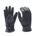Original deutsche Militär Lederhandschuhe grau Handgelenksriemen Bundeswehr Überschuss