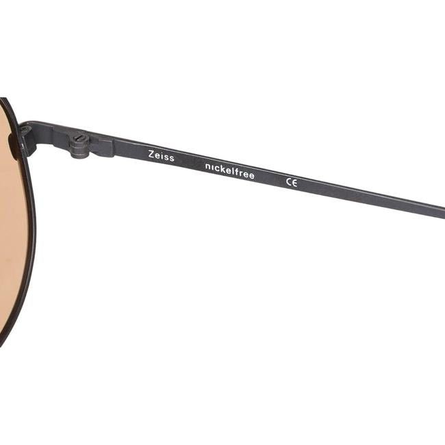Original deutsche Militär-Piloten-Sonnenbrille im Zeiss-Pilotenstil, nickelfrei, braun