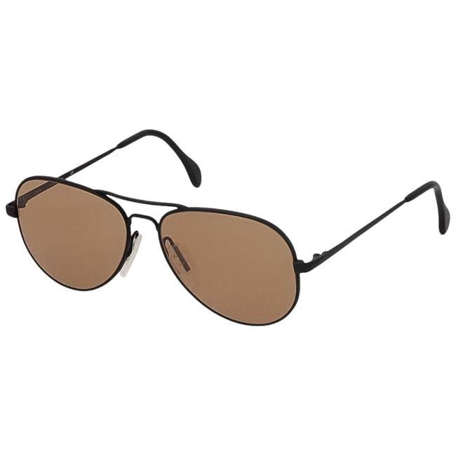 Original deutsche Militär-Piloten-Sonnenbrille im Zeiss-Pilotenstil, nickelfrei, braun