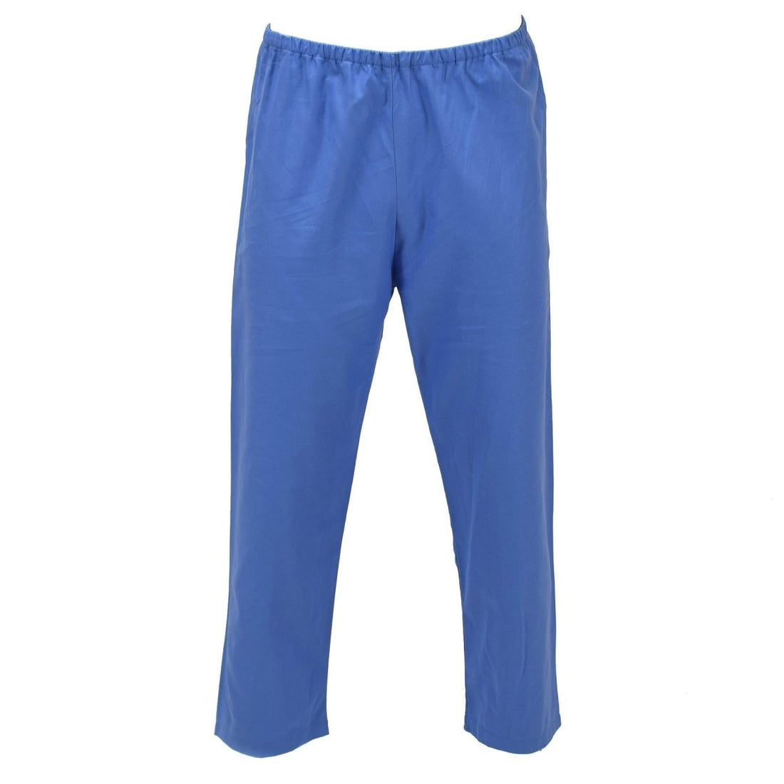 Original deutsche Militär-Pyjamahose, elastische Taille, entspannte Nachtwäsche, blau
