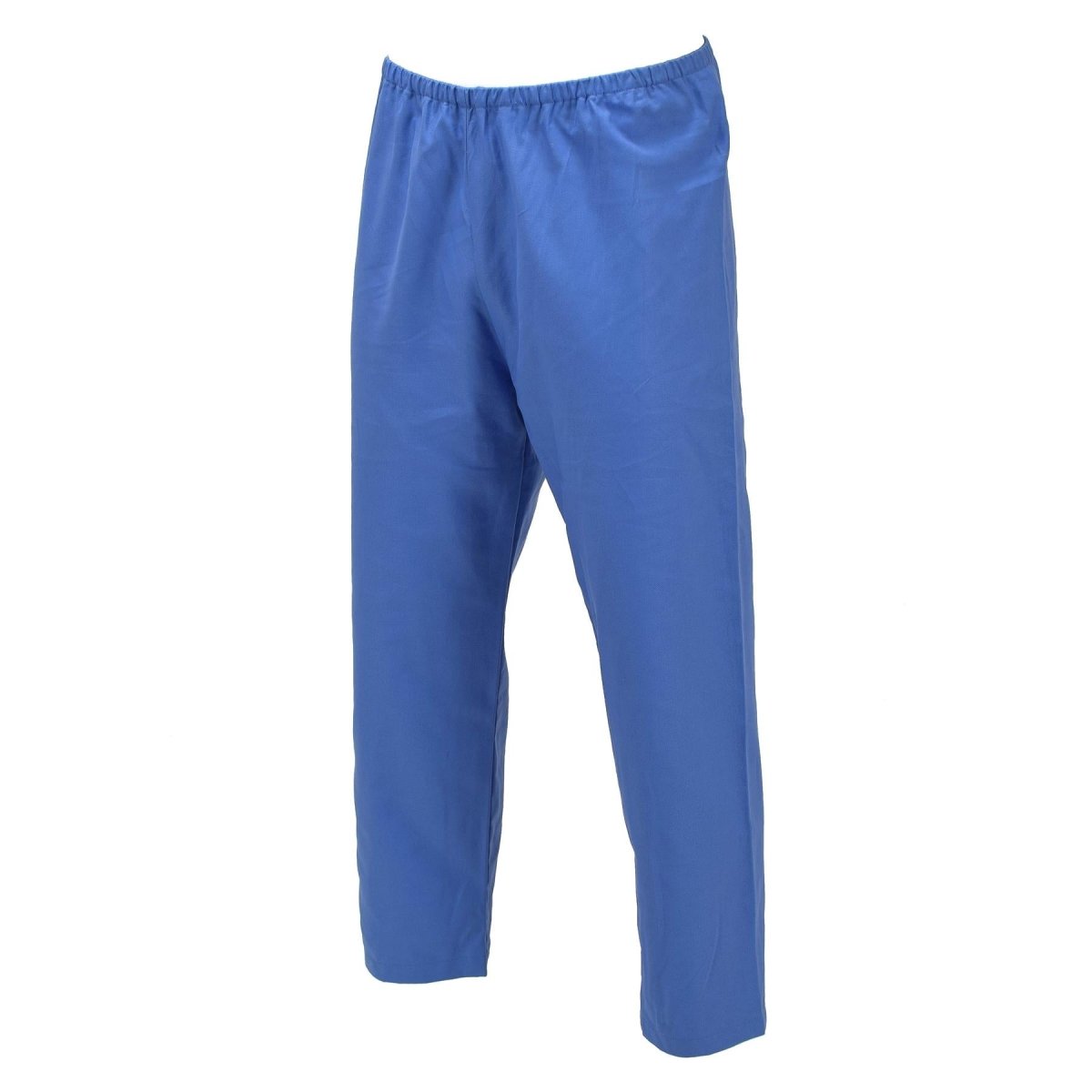 Original deutsche Militär-Pyjamahose, elastische Taille, entspannte Nachtwäsche, blau