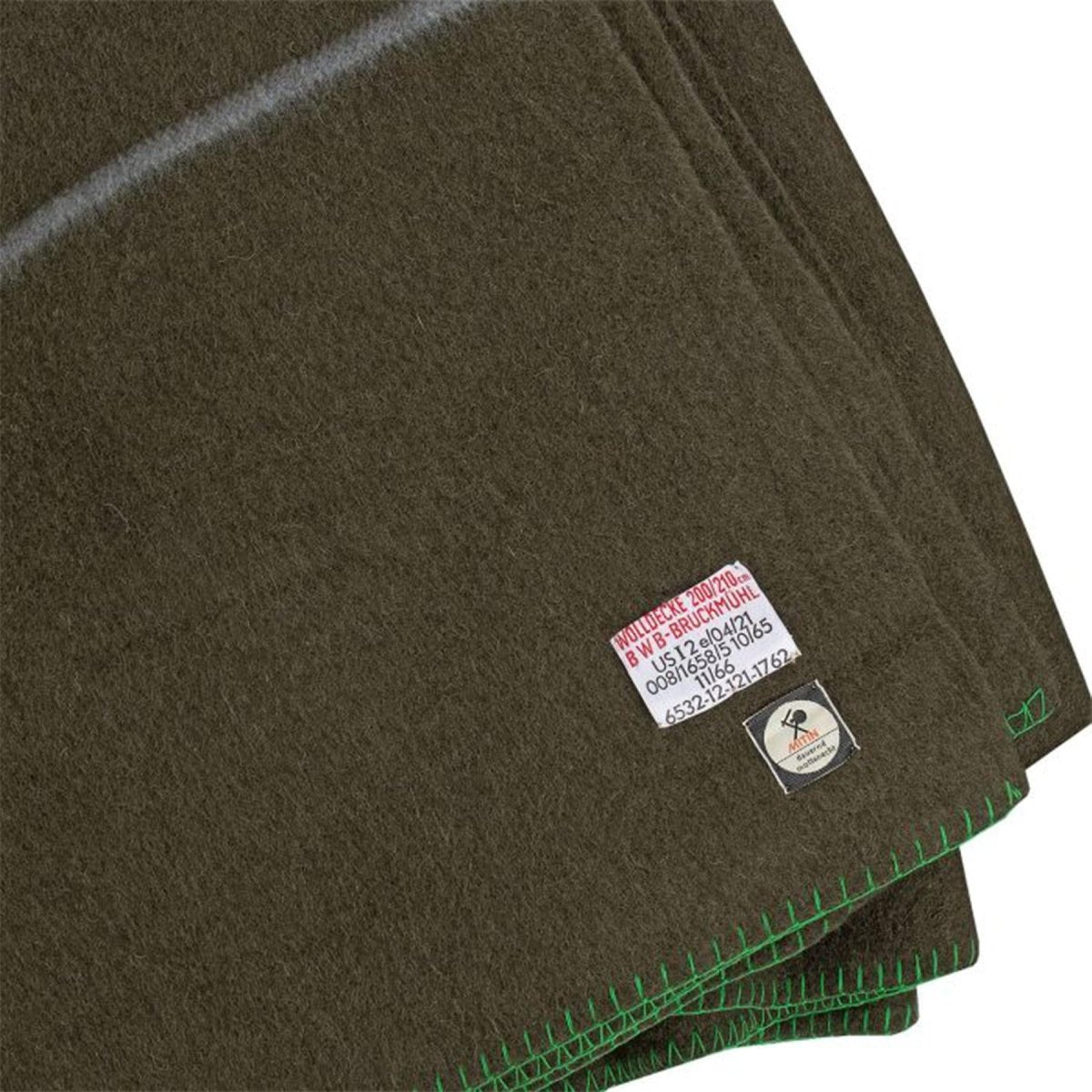 Original deutsche Militärwolldecke 210x200cm im Bundeswehrstil braun