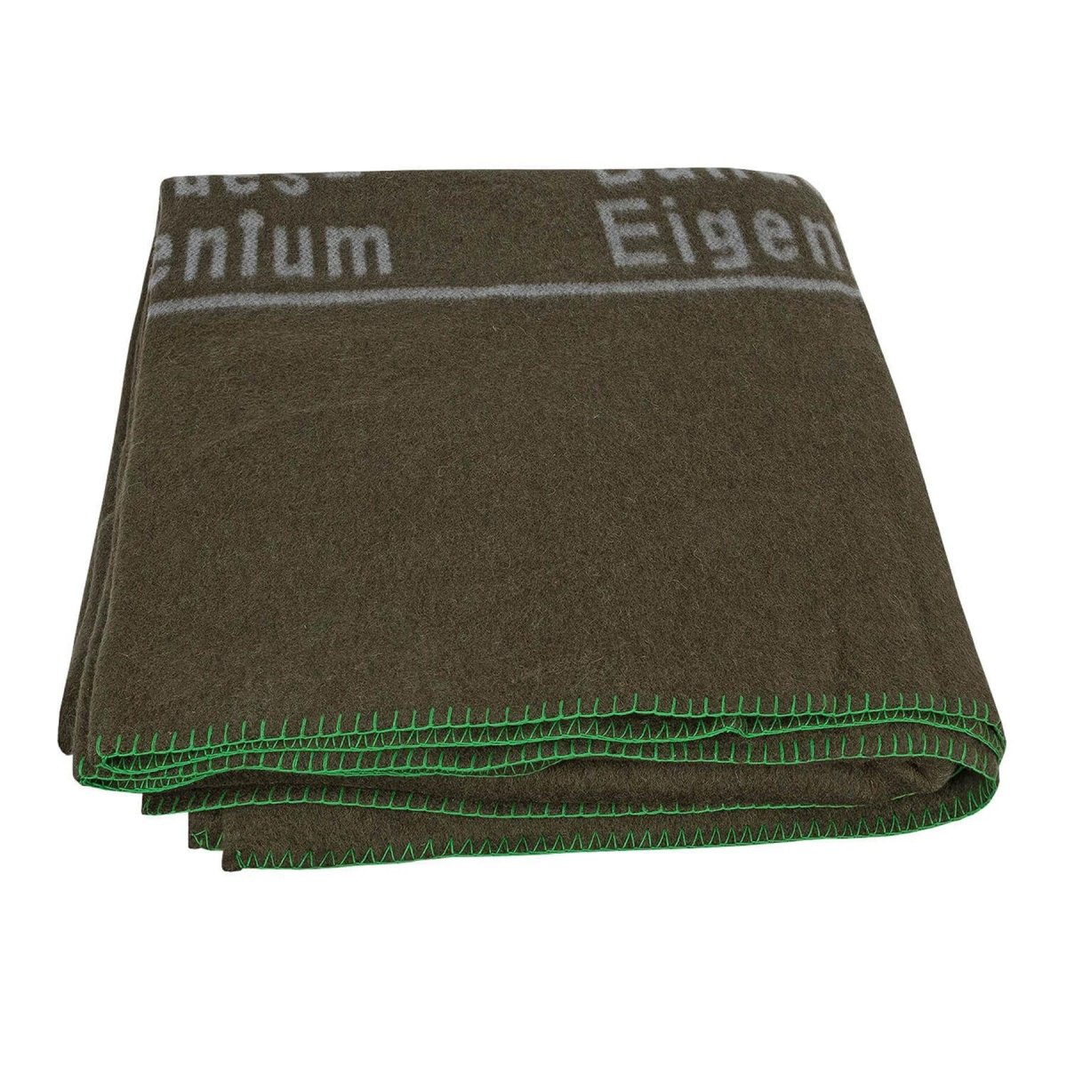 Original deutsche Militärwolldecke 210x200cm im Bundeswehrstil braun