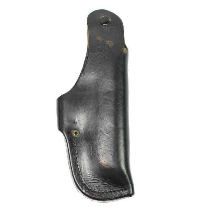 Originales deutsches Polizeipistolenholster aus schwarzem Leder - GoMilitar