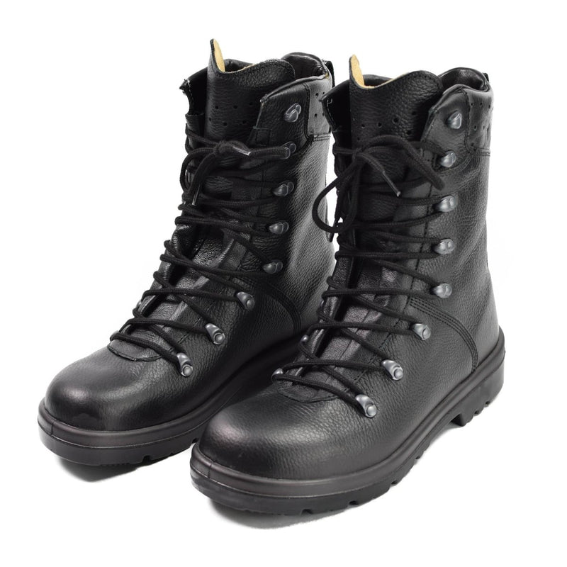 Original Germany army boots black leather field BDU combat BW military issue NEW - GoMilitar