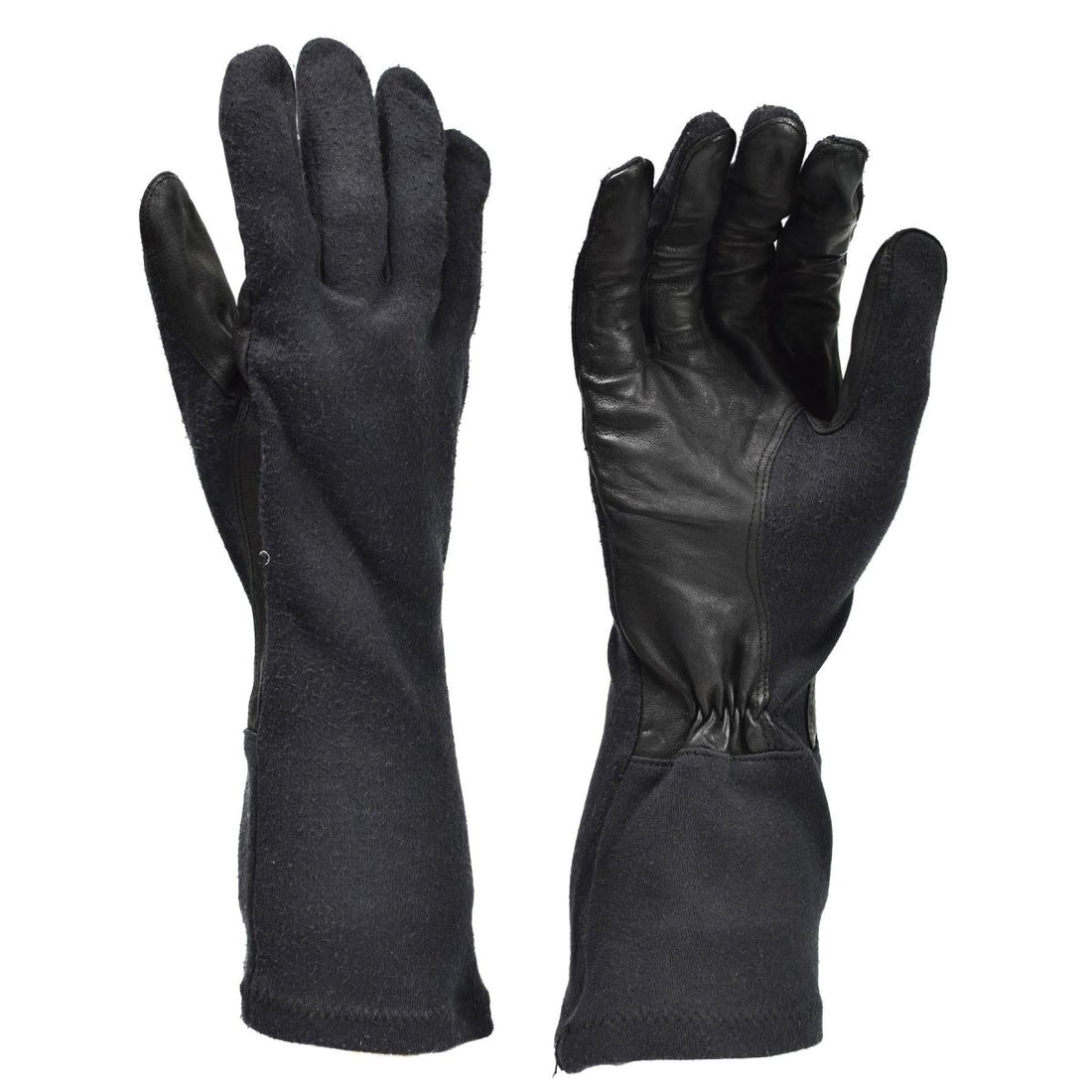 Original Bundeswehr Lange Handschuhe schwarz Aramid hitzebeständig taktischer Überschuss