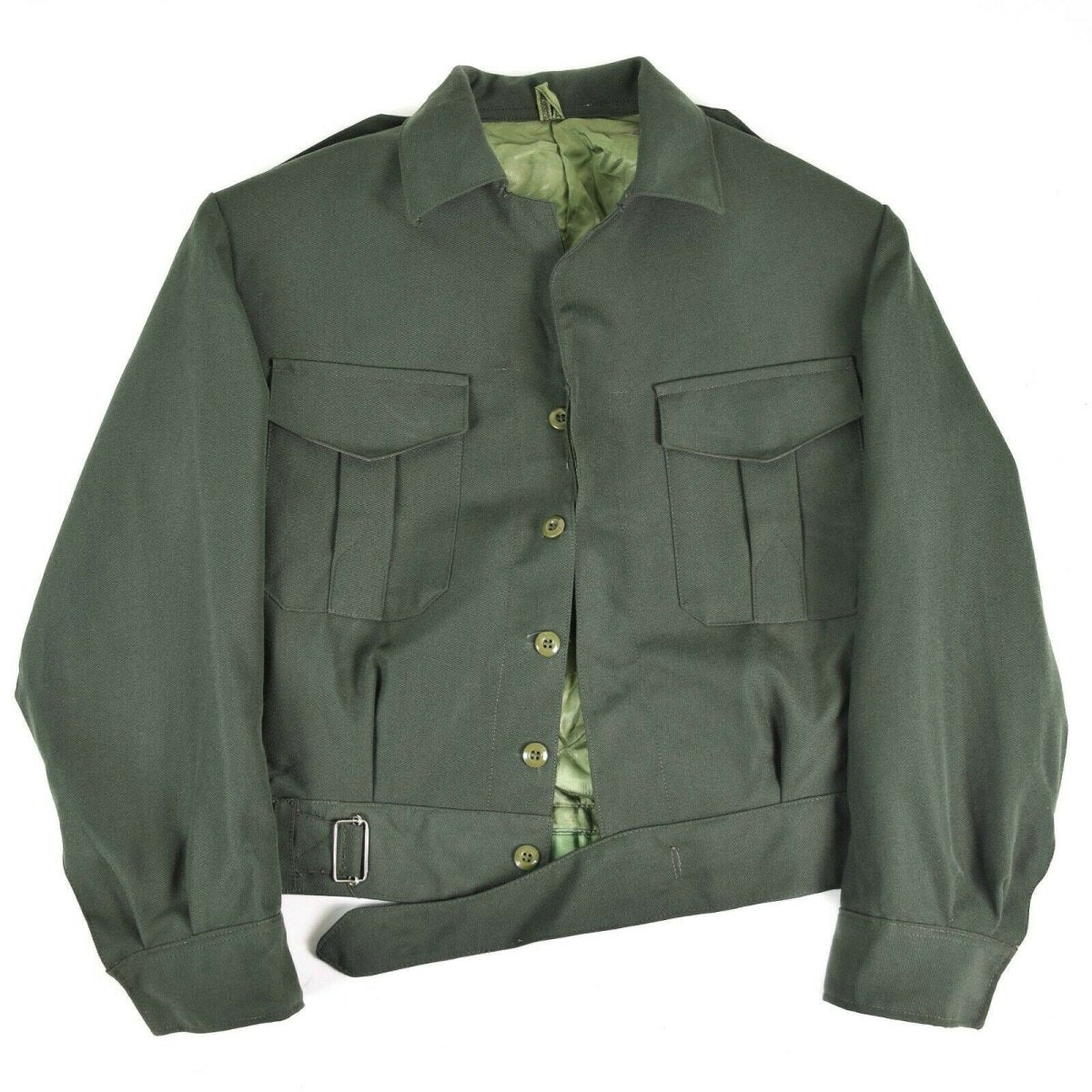 Original griechische Armee Field Ike Jacke Gabardine Wolle Blaze Griechenland Militär NEU