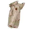 Original Regenjacke der ungarischen Armee, Kampftarnung, Wüsten-Regenjacke, wasserdicht, mit Kapuze