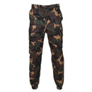 Original Hungarian M1990 military summer camo cargo pants made of durable ripstop fabric with multiple pockets.