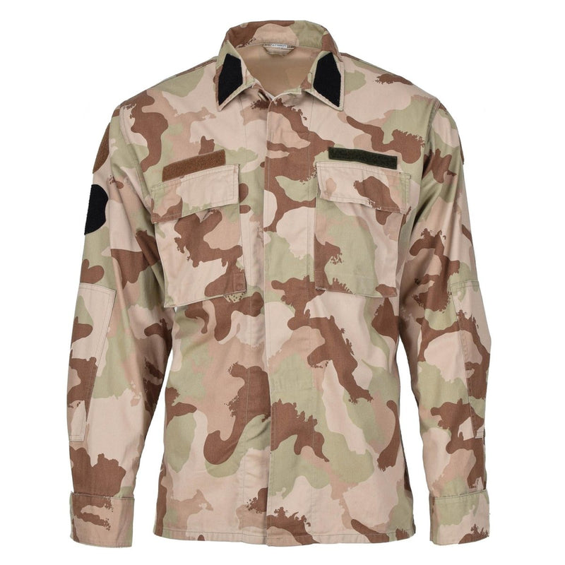 Original Hungarian Military tactical jacket combat desert camo shirt lightweight - GoMilitar