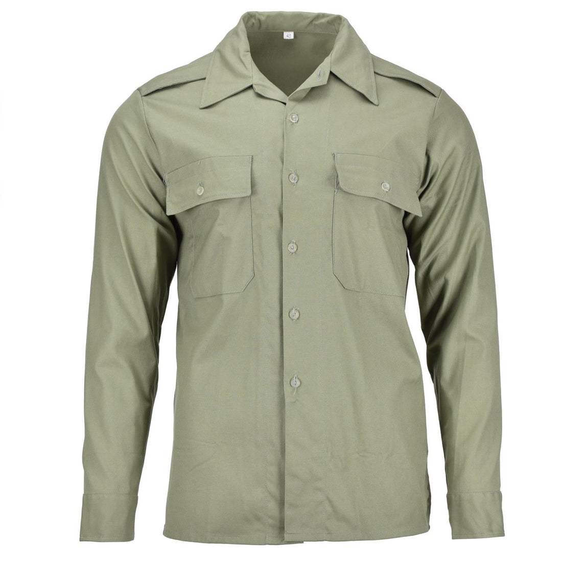 Original ungarisches Militär-Kampfhemd oliv langarm mit Taschenfeld NEU