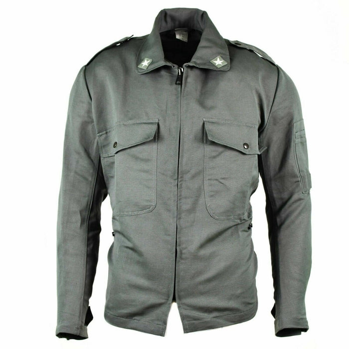 Originale graue Jacke der italienischen Armee, Luftwaffen-Militär-BDU-Überschusshemd – GoMilitar