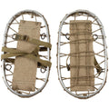 Original italienische Armee-Schneeschuhe, Militär-Aluminium-Rahmenriemen, Winter
