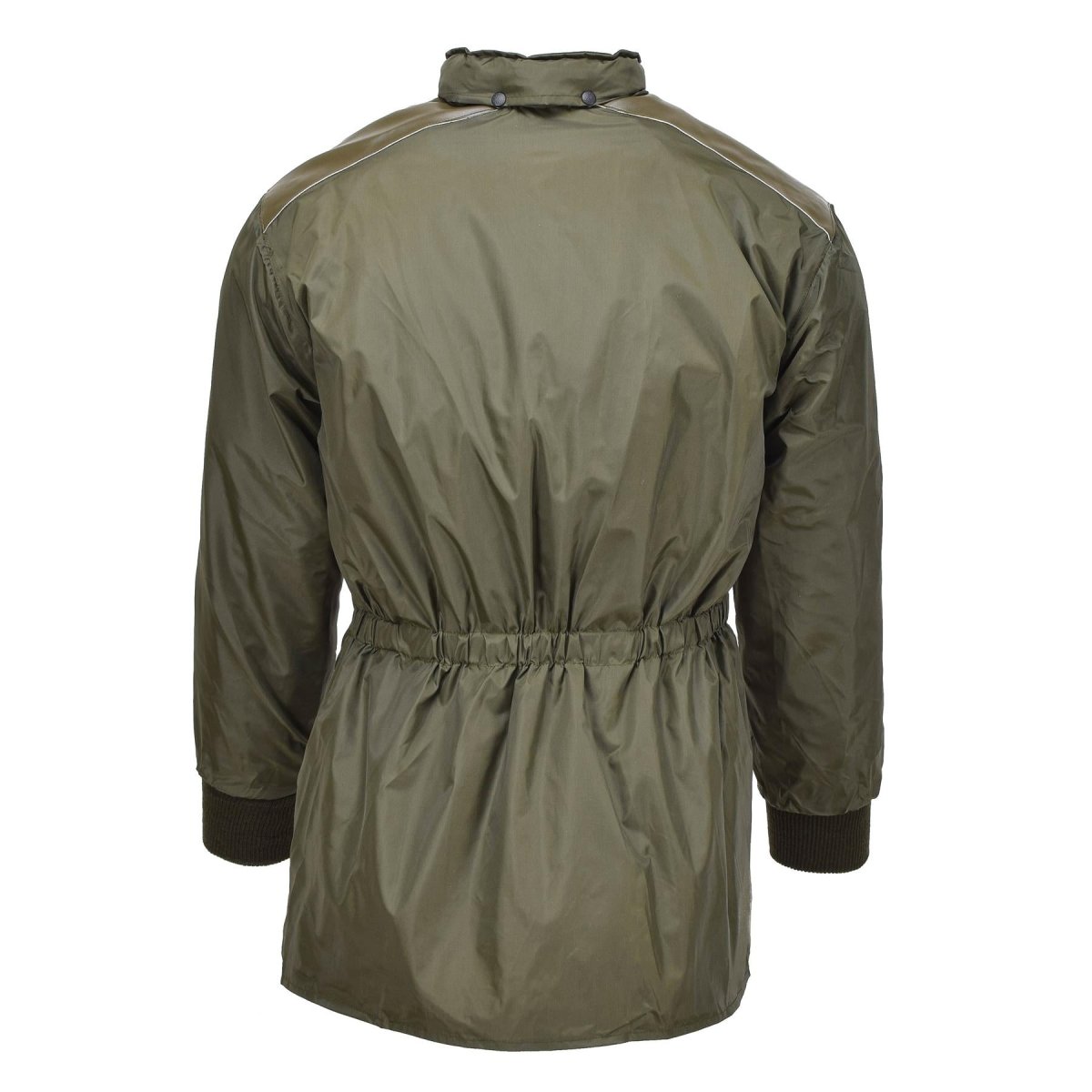 Original italienische Militär-Luftstreitkräfte-Regenjacke mit Kapuze und Futter aus olivgrünem Regenmantel NEU