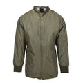 Original italienische Militär-Luftstreitkräfte-Regenjacke mit Kapuze und Futter aus olivgrünem Regenmantel NEU